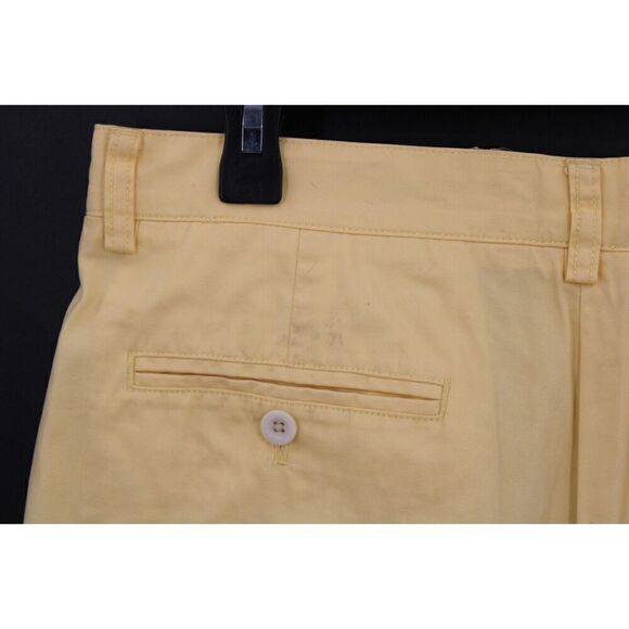 Vineyard Vines Club Shorts Mens Size 33 Yellow Solid 9" Inseam Casual Chino - Picture 6 of 8